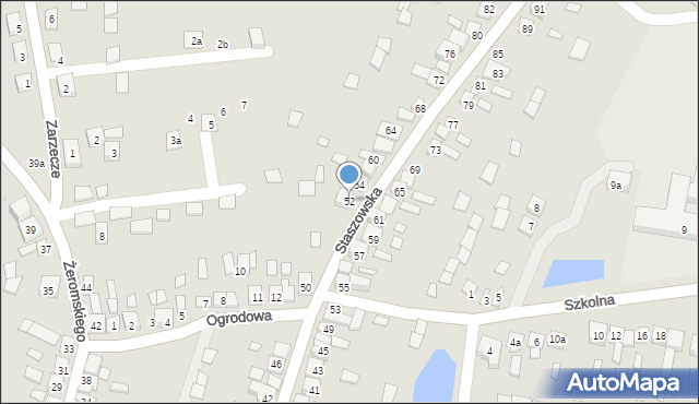 Oleśnica, Staszowska, 52, mapa Oleśnica