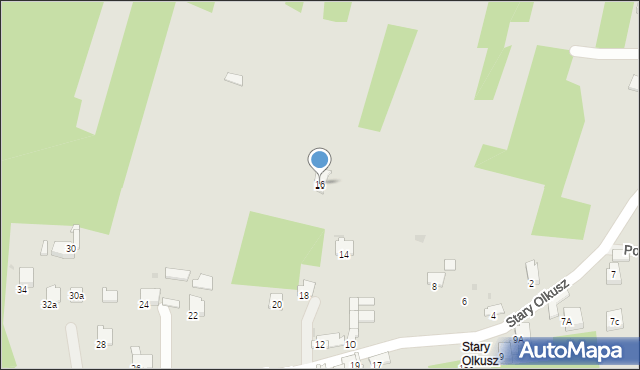 Olkusz, Stary Olkusz, 16, mapa Olkusz