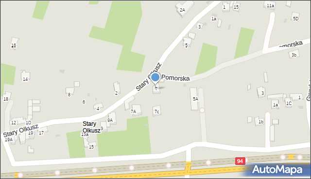Olkusz, Stary Olkusz, 7, mapa Olkusz