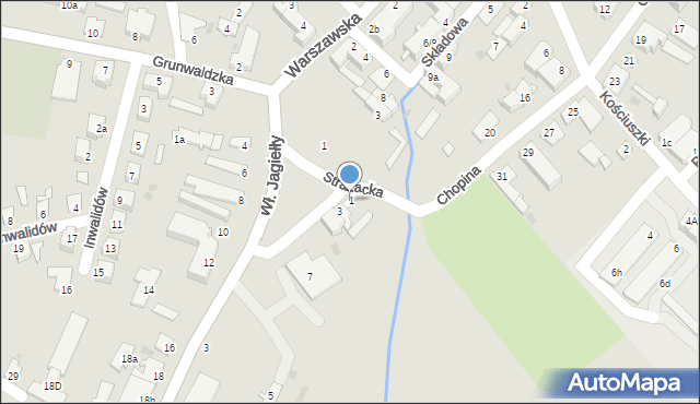 Olsztynek, Staromiejska, 1, mapa Olsztynek