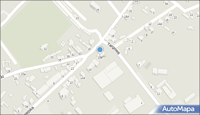 Opoczno, Staromiejska, 14a, mapa Opoczno