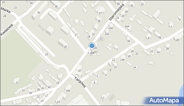 Opoczno, Staromiejska, 18A, mapa Opoczno