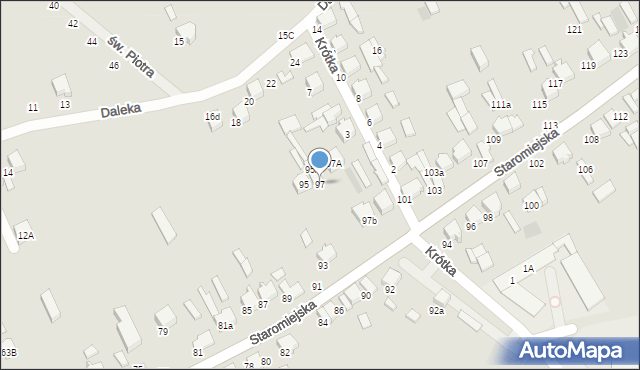 Opoczno, Staromiejska, 97, mapa Opoczno