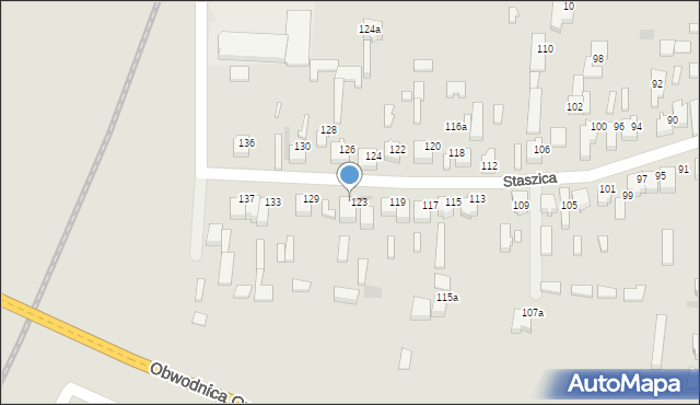 Opoczno, Staszica Stanisława, 125, mapa Opoczno