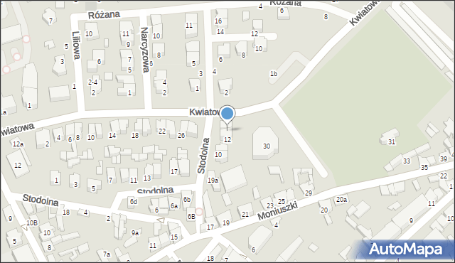 Opoczno, Stodolna, 14, mapa Opoczno