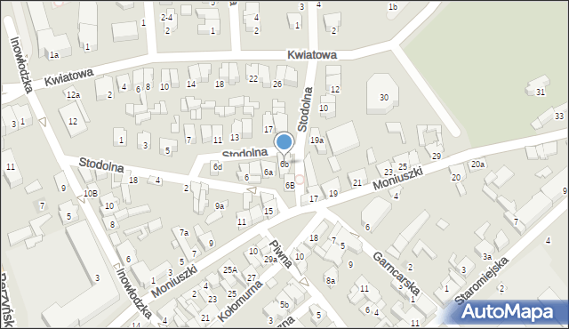 Opoczno, Stodolna, 6b, mapa Opoczno