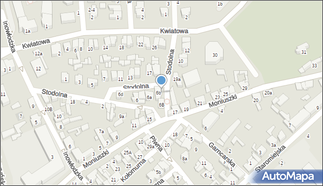 Opoczno, Stodolna, 6c, mapa Opoczno