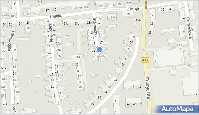 Opole, Stalmacha Pawła, 27, mapa Opola