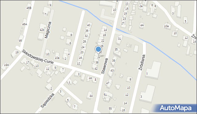 Opole, Stawowa, 34, mapa Opola