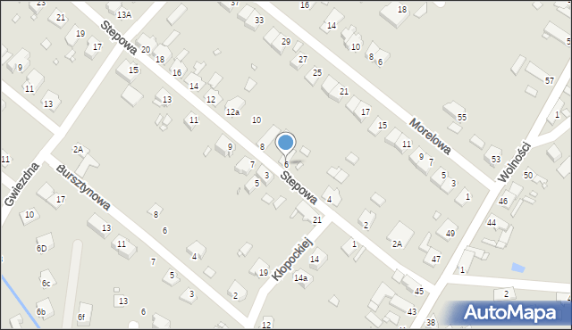 Opole, Stepowa, 6, mapa Opola