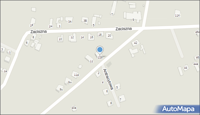 Opole, Studzienna, 11b, mapa Opola