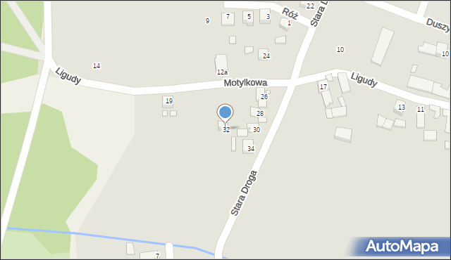 Opole, Stara Droga, 32, mapa Opola