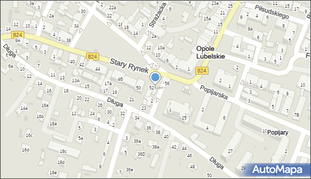 Opole Lubelskie, Stary Rynek, 54B, mapa Opole Lubelskie