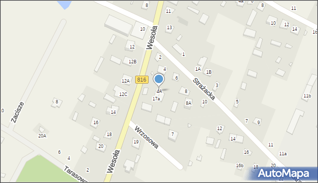 Orchówek, Strażacka, 4A, mapa Orchówek