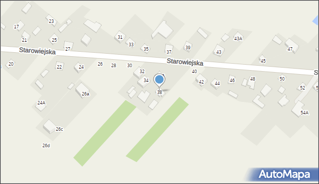 Orońsko, Starowiejska, 38, mapa Orońsko