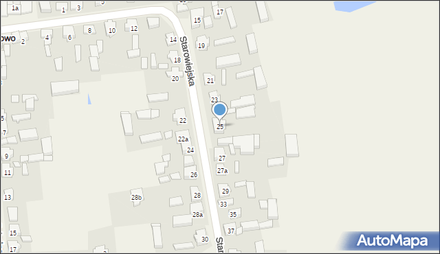 Orzechowo, Starowiejska, 25, mapa Orzechowo