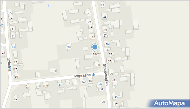Orzechowo, Starowiejska, 28a, mapa Orzechowo