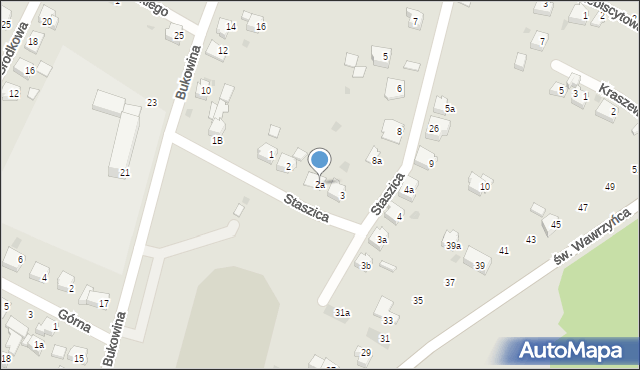 Orzesze, Staszica Stanisława, 2a, mapa Orzesze