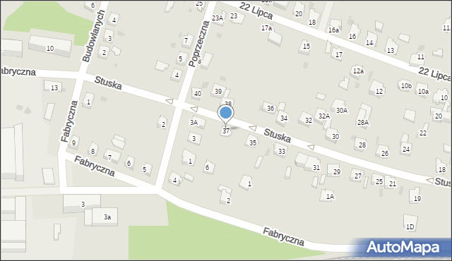 Orzesze, Stuska, 37, mapa Orzesze