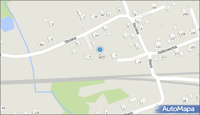 Orzesze, Stuska, 4a, mapa Orzesze