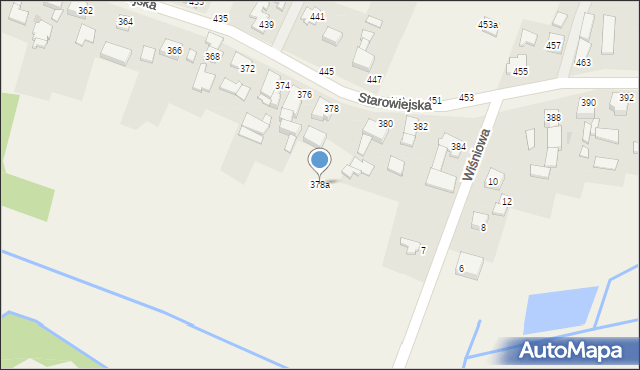 Osiek, Starowiejska, 378a, mapa Osiek