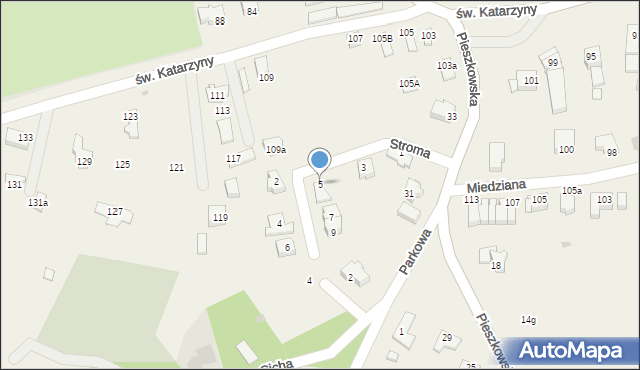 Osiek, Stroma, 5, mapa Osiek