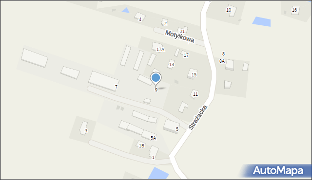 Osiek nad Wisłą, Strażacka, 9, mapa Osiek nad Wisłą