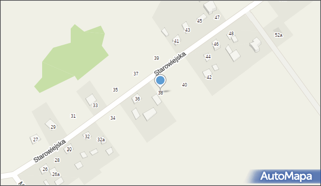 Osówiec, Starowiejska, 38, mapa Osówiec