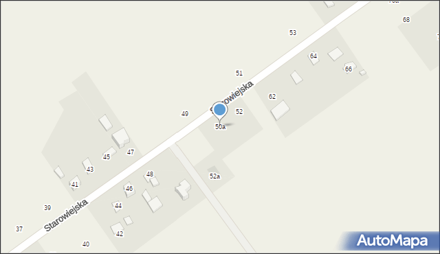 Osówiec, Starowiejska, 50a, mapa Osówiec