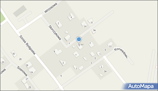 Osówiec, Storczykowa, 5, mapa Osówiec