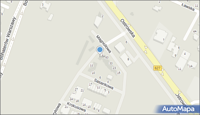 Ostrołęka, Storczykowa, 3, mapa Ostrołęka