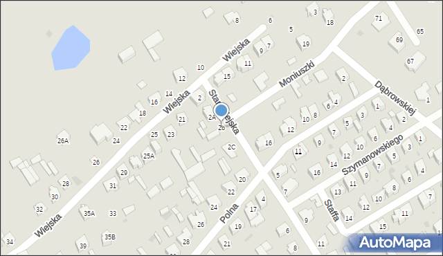 Ostrołęka, Starowiejska, 2b, mapa Ostrołęka