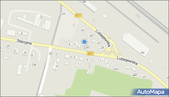 Ostrów Mazowiecka, Stacyjna, 2, mapa Ostrów Mazowiecka