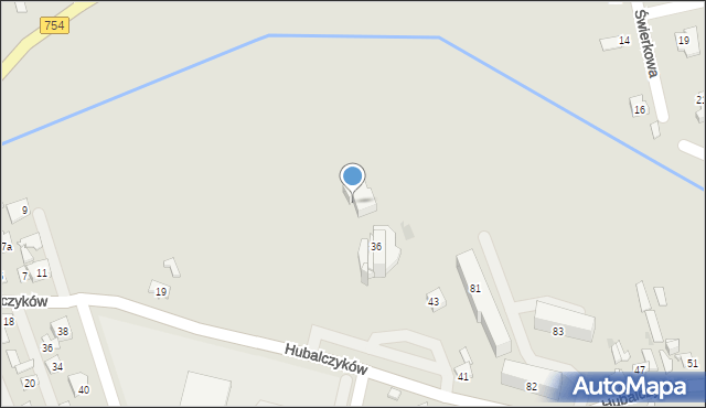 Ostrowiec Świętokrzyski, Stawki, 36, mapa Ostrowiec Świętokrzyski