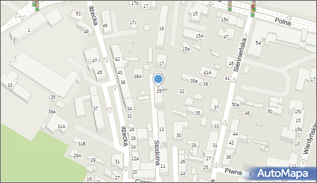 Ostrowiec Świętokrzyski, Stodolna, 15, mapa Ostrowiec Świętokrzyski