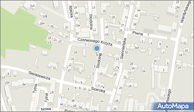 Ostrowiec Świętokrzyski, Stodolna, 7, mapa Ostrowiec Świętokrzyski