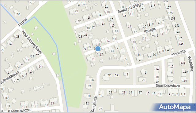 Ostrowiec Świętokrzyski, Struga Andrzeja, 19, mapa Ostrowiec Świętokrzyski