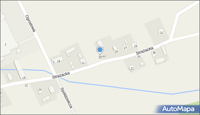 Osuchów, Strażacka, 23, mapa Osuchów
