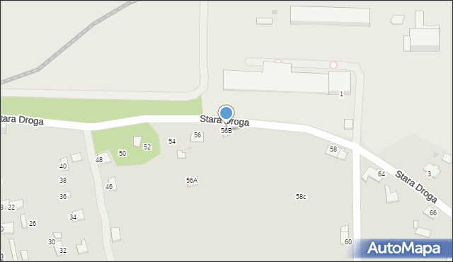 Oświęcim, Stara Droga, 56B, mapa Oświęcimia