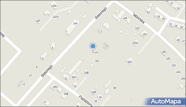 Oświęcim, Stefana Batorego, 7, mapa Oświęcimia