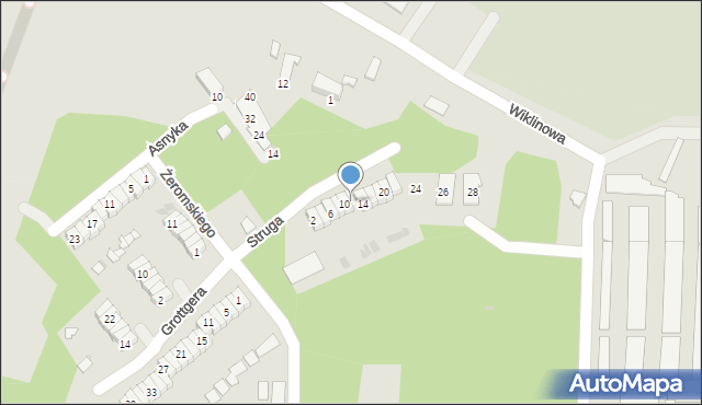 Oświęcim, Struga Andrzeja, 12, mapa Oświęcimia