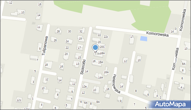 Otrębusy, Stokrotki, 18B, mapa Otrębusy