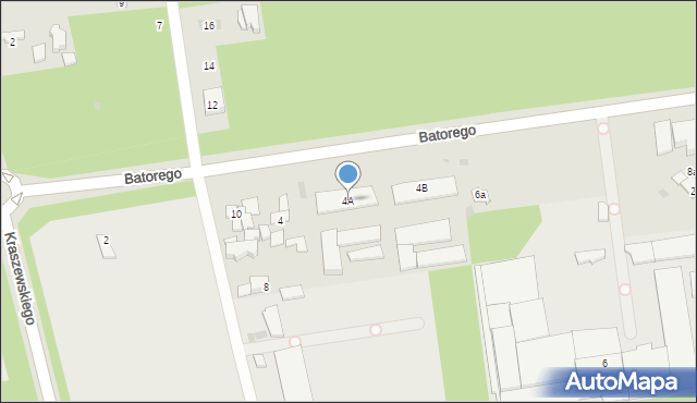 Otwock, Stefana Batorego, 4A, mapa Otwock