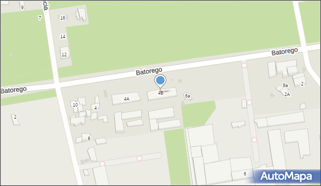 Otwock, Stefana Batorego, 4B, mapa Otwock