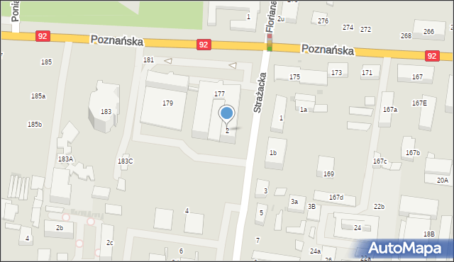 Ożarów Mazowiecki, Strażacka, 2, mapa Ożarów Mazowiecki