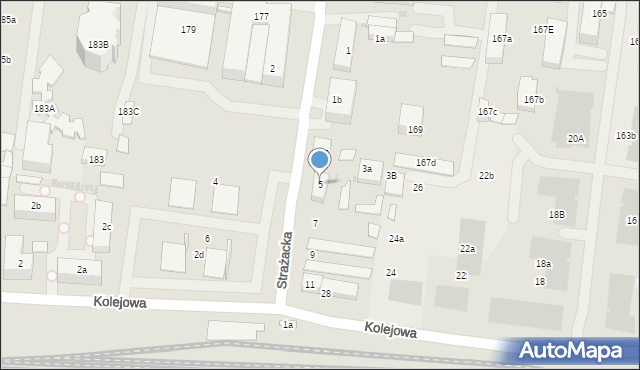 Ożarów Mazowiecki, Strażacka, 5, mapa Ożarów Mazowiecki