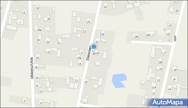 Ożarowice, Stawowa, 20, mapa Ożarowice