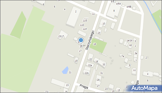 Ozorków, Starzyńskiego Ignacego, 15, mapa Ozorków