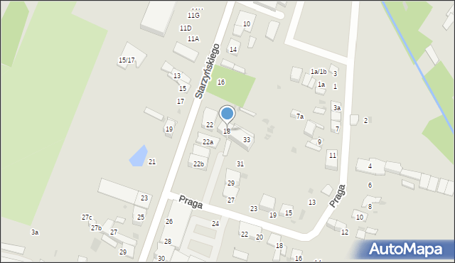 Ozorków, Starzyńskiego Ignacego, 18, mapa Ozorków