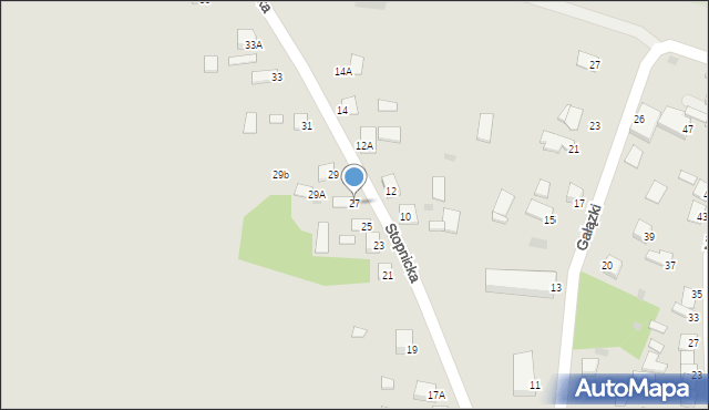 Pacanów, Stopnicka, 27, mapa Pacanów